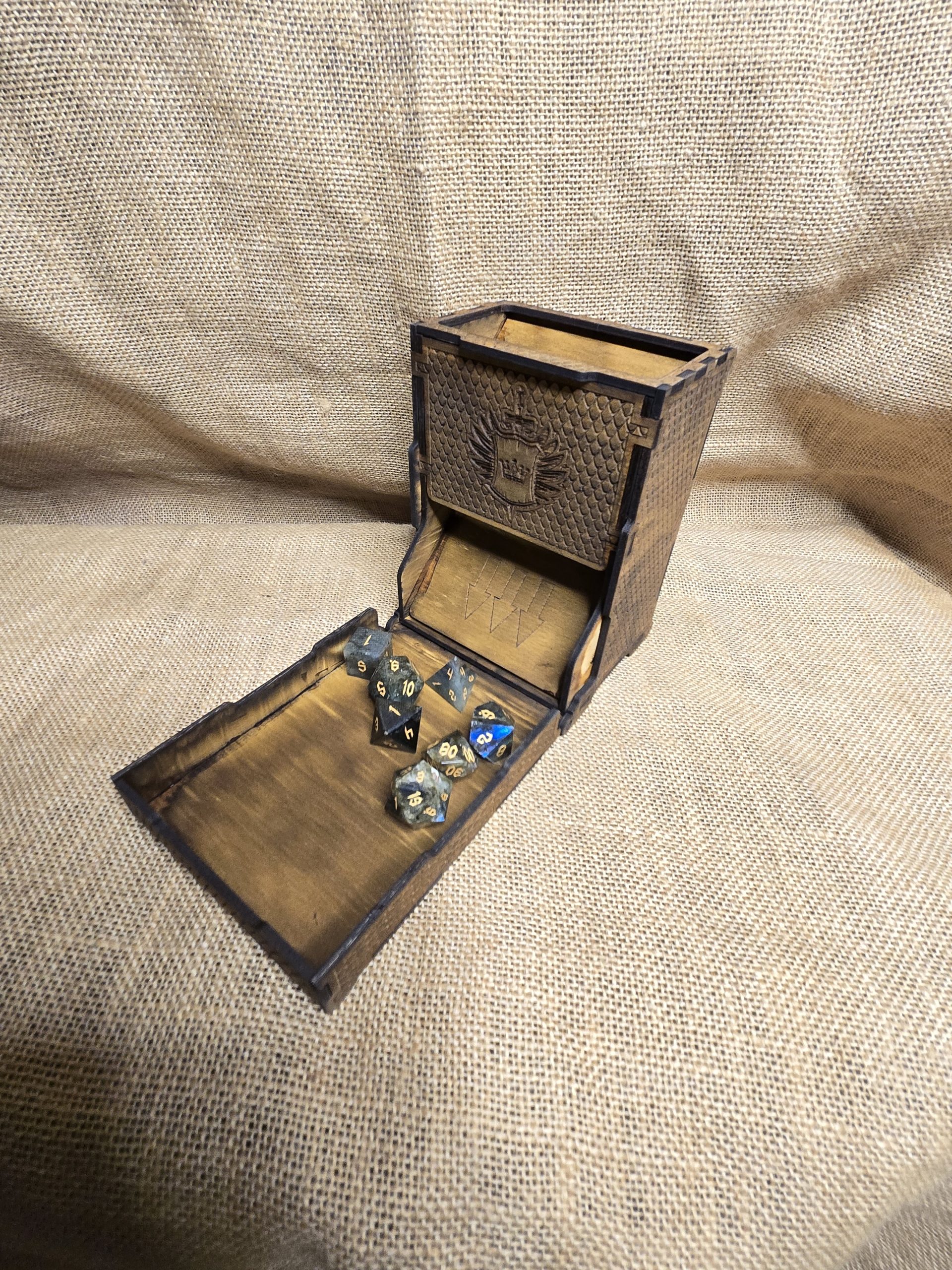 Folding Dice Tower